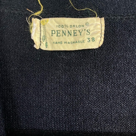 Rare Find! Penney’s (JcPenney’s) 1950s V-Neck Sweater Vest Sz 38 - Picture 3 of 4